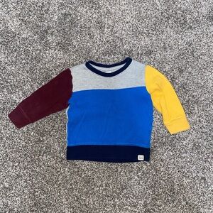 GAP Kids Multicolor Sweatshirt - Blue, Yellow, Maroon